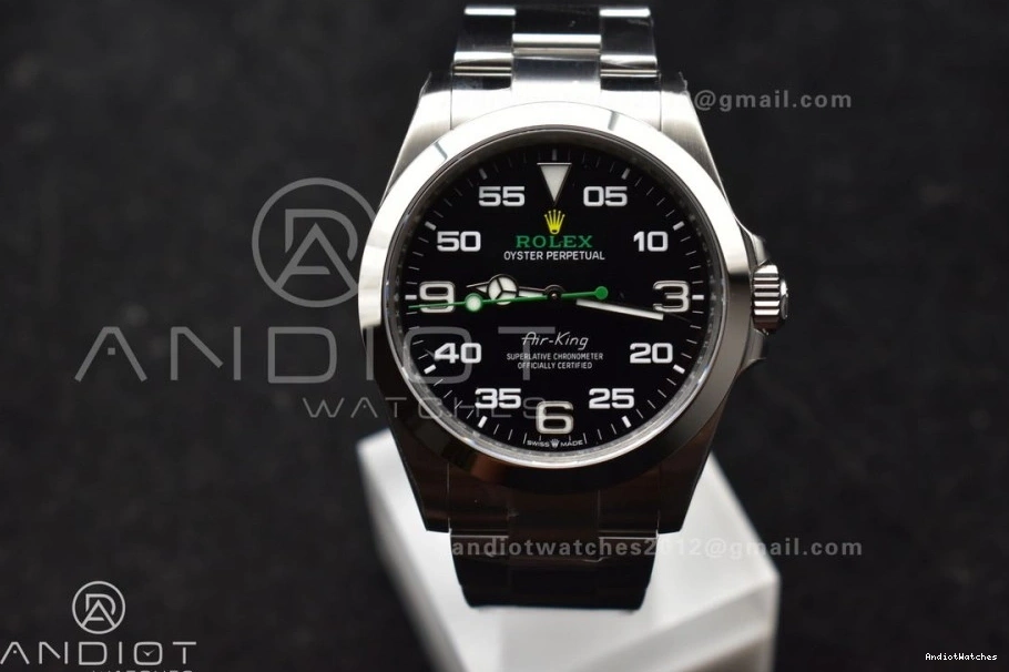 126900 Black 1:1 Air-King Steel on Best 904L VS Bracelet VSF SS 509 Edition SmoothTexture Dial 0410